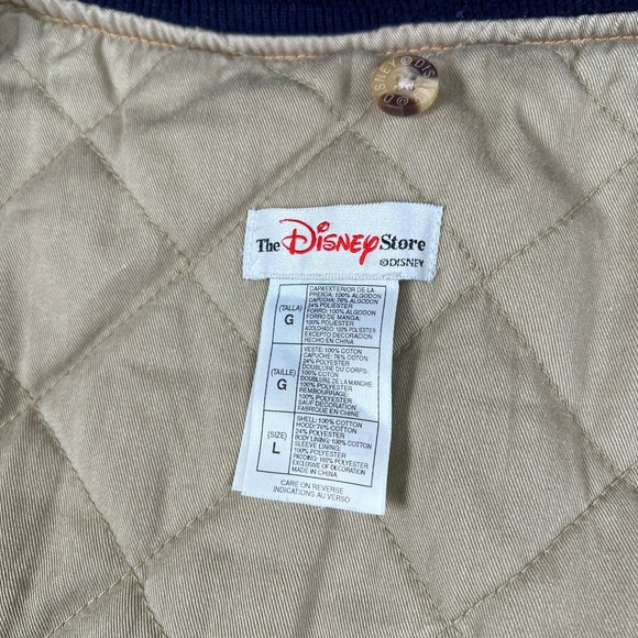 VTG Disney Winnie The Pooh Denim Varsity Jacket Mens L XXXTentacion Cartoon 90s - Picture 3 of 9